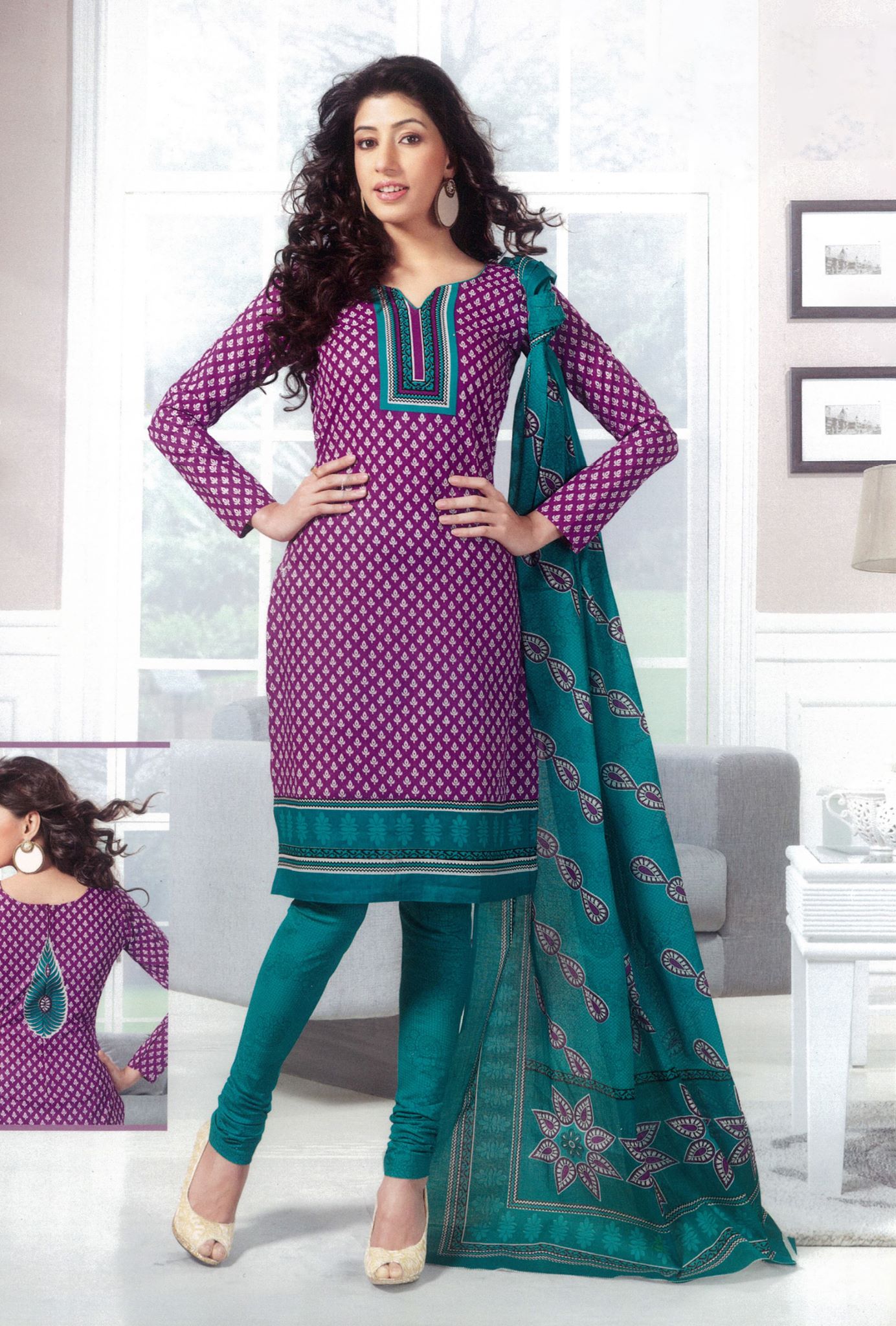 Rose Pink Sanganeri Chanderi Silk Kali Kurta with Hand Embroidery